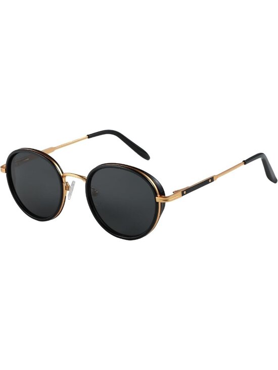 Retro Round Polarized Steampunk Sunglasses - Vintage Metal Frame UV400 Shades main image 5